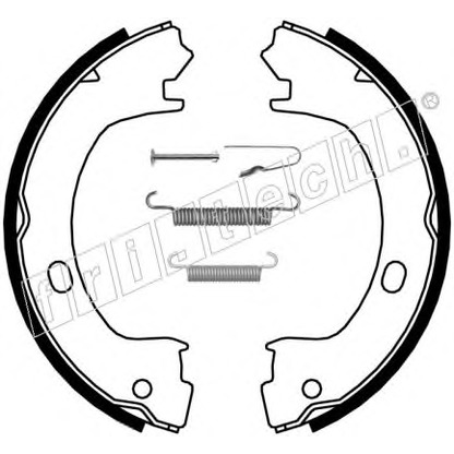 Foto Bremsbackensatz, Feststellbremse fri.tech. 1023006K
