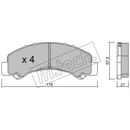 Foto Kit pastiglie freno, Freno a disco fri.tech. 9410