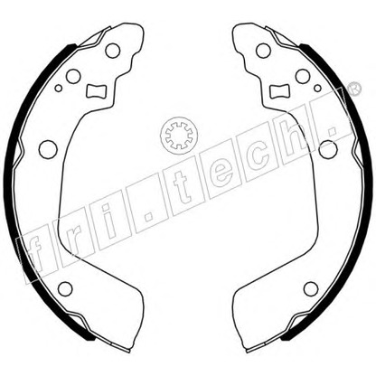 Photo Brake Shoe Set, parking brake fri.tech. 1111254