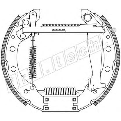 Photo Brake Shoe Set fri.tech. 16474