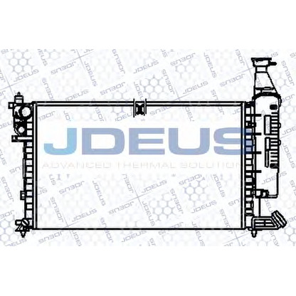 Фото Радиатор, охлаждение двигателя JDEUS 007V35