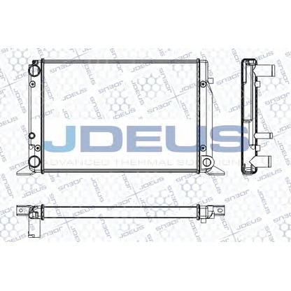 Photo Radiator, engine cooling JDEUS RA0010061