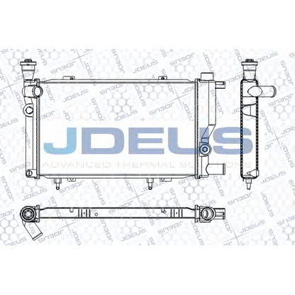 Foto Radiatore, Raffreddamento motore JDEUS RA0210241