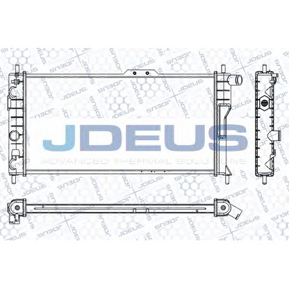 Фото Радиатор, охлаждение двигателя JDEUS RA0200471