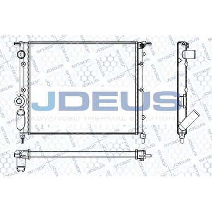 Foto Radiador, refrigeración del motor JDEUS RA0230231