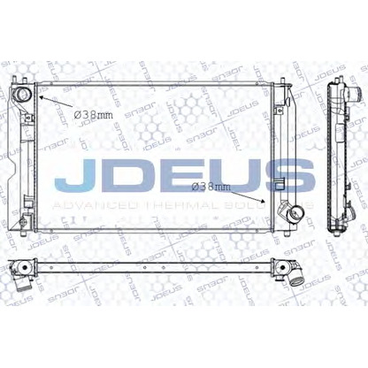 Foto Radiador, refrigeración del motor JDEUS RA0280150