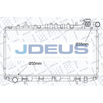 Photo Radiator, engine cooling JDEUS 019M47