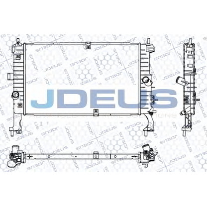 Foto Radiador, refrigeración del motor JDEUS 020M04