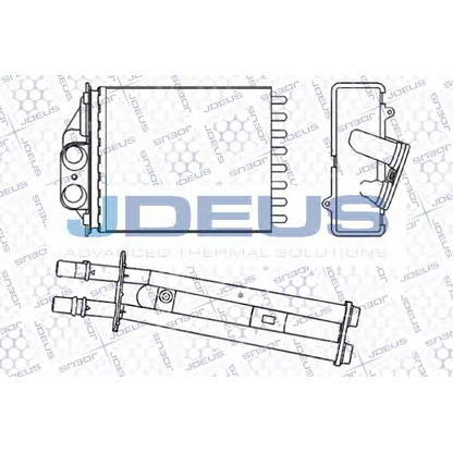 Foto Scambiatore calore, Riscaldamento abitacolo JDEUS RA2111230