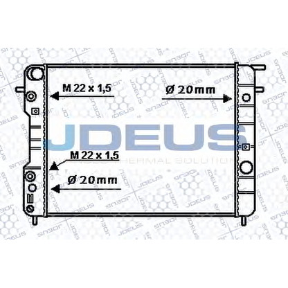 Foto Kühler, Motorkühlung JDEUS 020M37