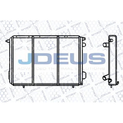 Foto Radiador, refrigeración del motor JDEUS 023B45