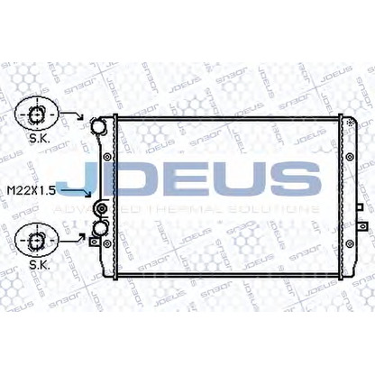 Photo Radiator, engine cooling JDEUS 025M28