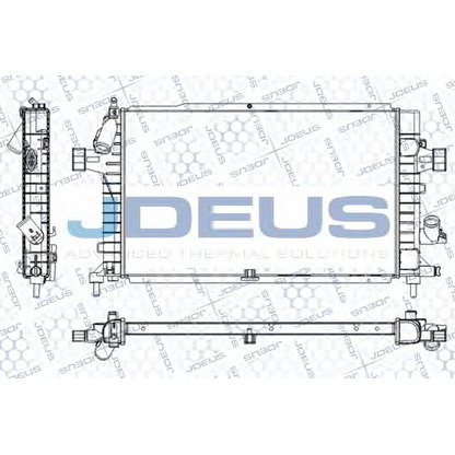 Zdjęcie Chłodnica, układ chłodzenia silnika JDEUS RA0200960
