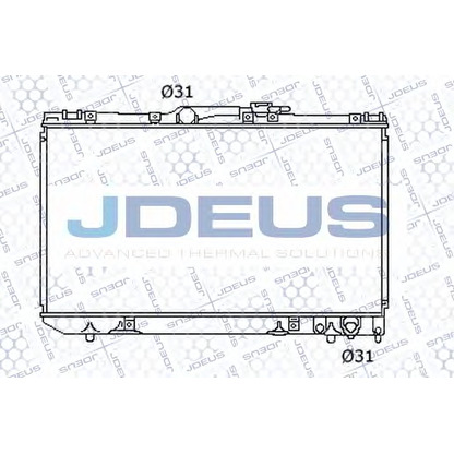 Photo Radiator, engine cooling JDEUS 028N25