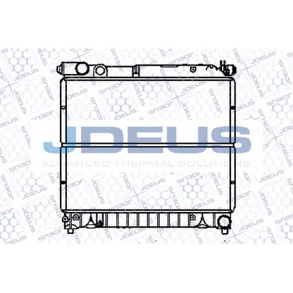 Фото Радиатор, охлаждение двигателя JDEUS 042E07