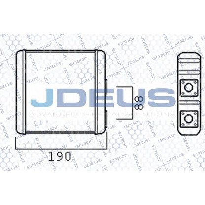 Фото Теплообменник, отопление салона JDEUS 219M02