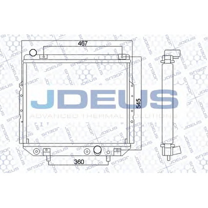 Photo Radiator, engine cooling JDEUS 057M01A