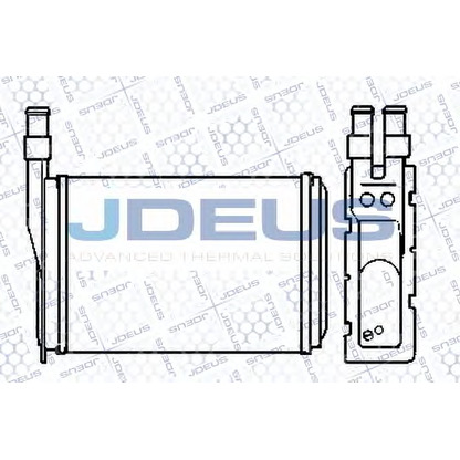 Photo Heat Exchanger, interior heating JDEUS 223V08