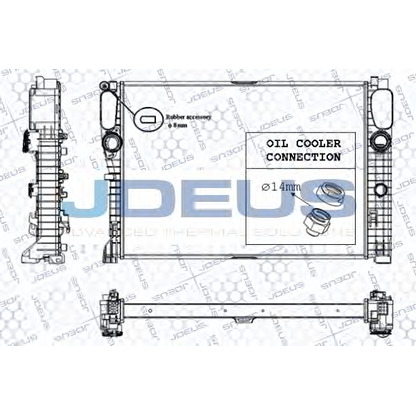 Foto Radiador, refrigeración del motor JDEUS RA0170970