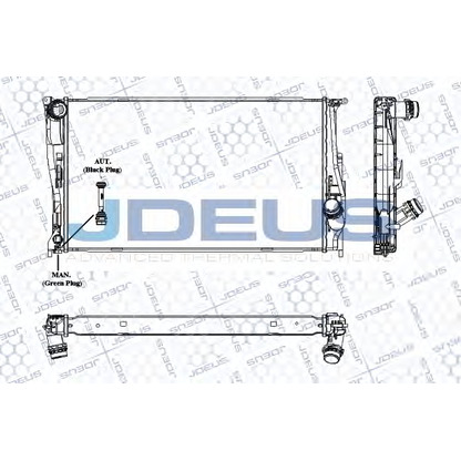 Photo Radiator, engine cooling JDEUS RA0050680