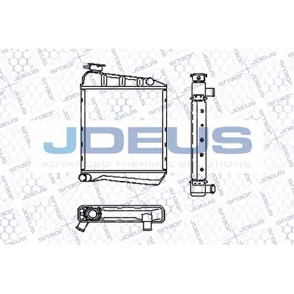 Photo Radiator, engine cooling JDEUS RA0020000