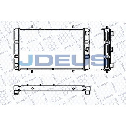 Photo Radiator, engine cooling JDEUS RA0020150