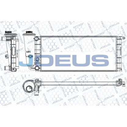 Foto Radiador, refrigeración del motor JDEUS RA0030010