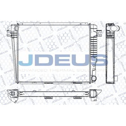 Фото Радиатор, охлаждение двигателя JDEUS RA0050110