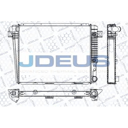 Foto Radiador, refrigeración del motor JDEUS RA0050120