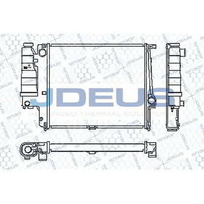 Photo Radiator, engine cooling JDEUS RA0050470