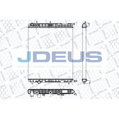 Foto Radiador, refrigeración del motor JDEUS RA0070090