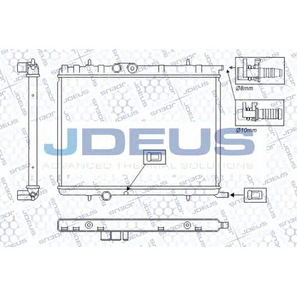 Foto Radiatore, Raffreddamento motore JDEUS RA0070140