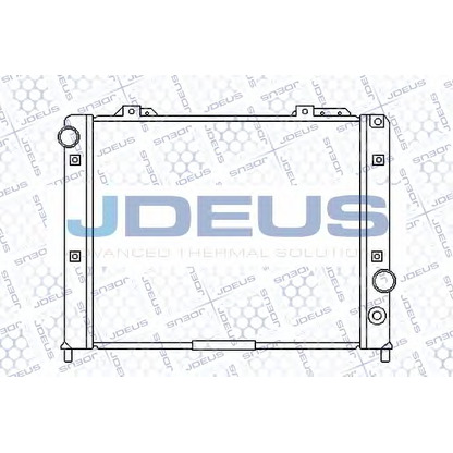 Фото Радиатор, охлаждение двигателя JDEUS 000M11