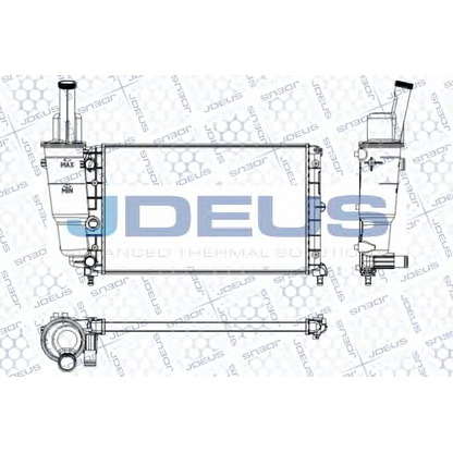 Zdjęcie Chłodnica, układ chłodzenia silnika JDEUS RA0110340