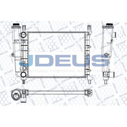 Photo Radiator, engine cooling JDEUS RA0110400