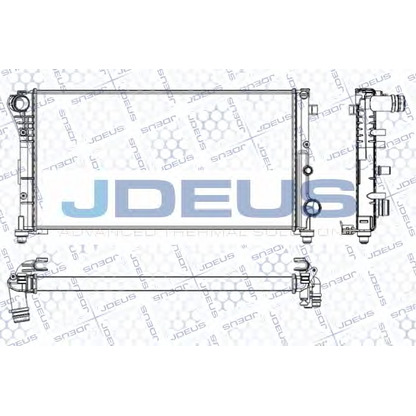 Foto Radiador, refrigeración del motor JDEUS RA0111040