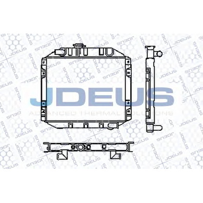 Foto Radiador, refrigeración del motor JDEUS RA0120091