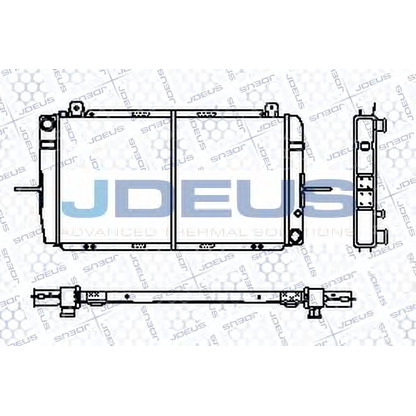 Foto Radiador, refrigeración del motor JDEUS RA0120371