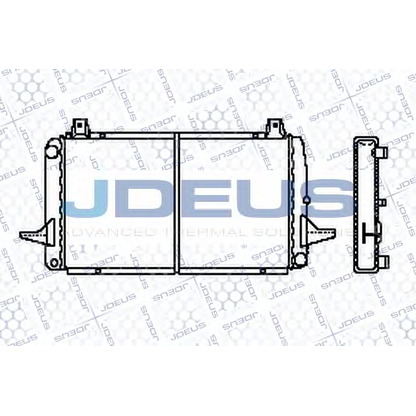 Foto Radiador, refrigeración del motor JDEUS RA0120430