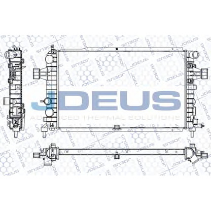 Foto Radiador, refrigeración del motor JDEUS RA0201000