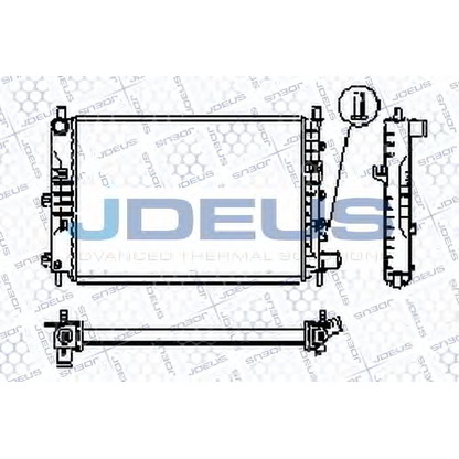 Zdjęcie Chłodnica, układ chłodzenia silnika JDEUS RA0120561