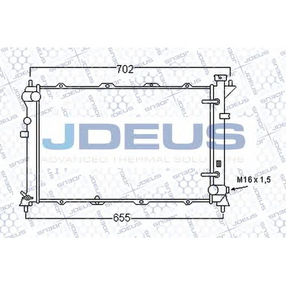 Foto Kühler, Motorkühlung JDEUS 054M12