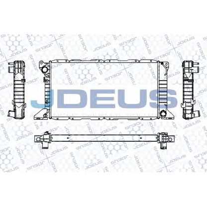 Foto Radiador, refrigeración del motor JDEUS RA0120880