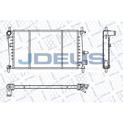 Foto Radiador, refrigeración del motor JDEUS RA0120940