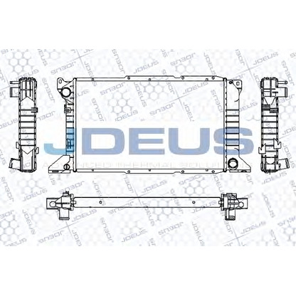 Foto Radiador, refrigeración del motor JDEUS RA0120980