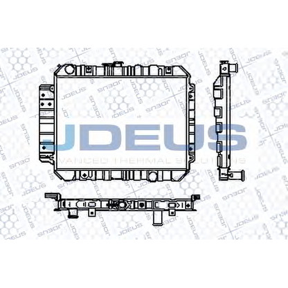 Foto Radiador, refrigeración del motor JDEUS RA0160090