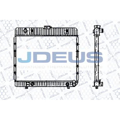 Фото Радиатор, охлаждение двигателя JDEUS RA0170260