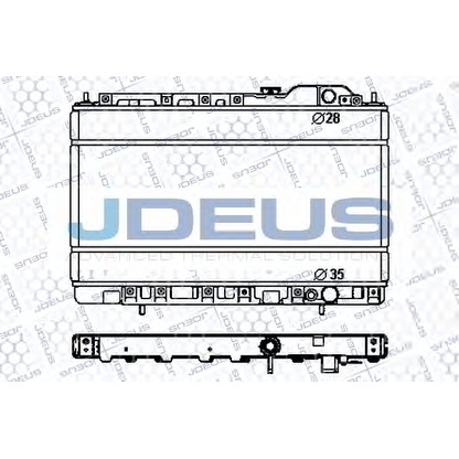 Foto Radiador, refrigeración del motor JDEUS RA0180140