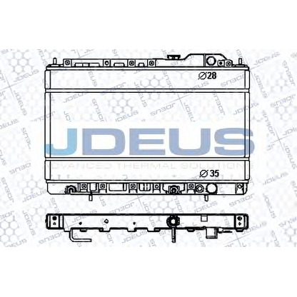 Foto Radiador, refrigeración del motor JDEUS RA0180160