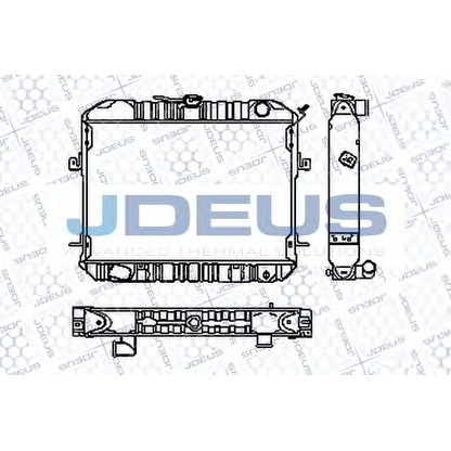 Foto Radiador, refrigeración del motor JDEUS RA0190130